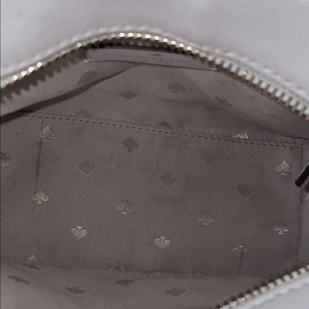Kate Spade Stacie Tan and White Woven Satchel/Crossbody 9”H x 11”W NWT🌸🌼 - Picture 14 of 15